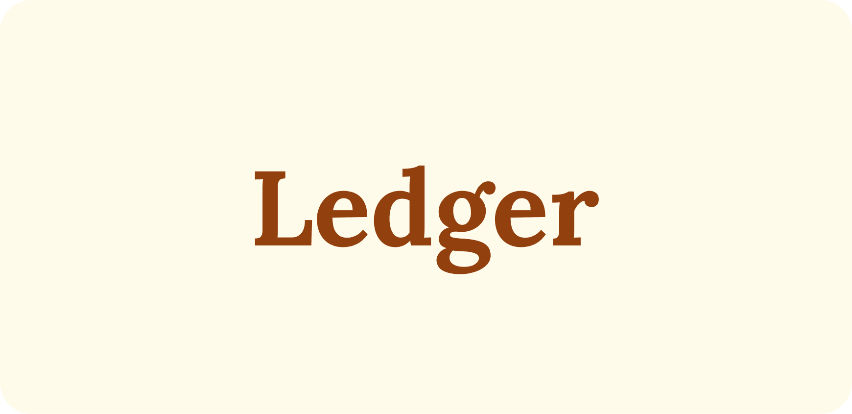 Ledger project card